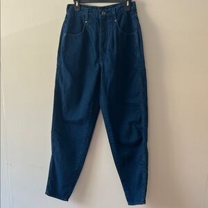 Vintage Brittania Dark Blue High-Waisted mom Jeans, size 10 28” waist x 30”